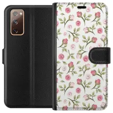 Gustaf - Pl&aring;nboksfodral till Samsung Galaxy S20 FE med Blommigt
