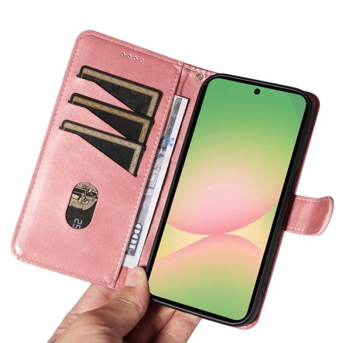 OEM - T-Shape Samsung Galaxy A57 Plånboksfodral Konstläder - Roséguld