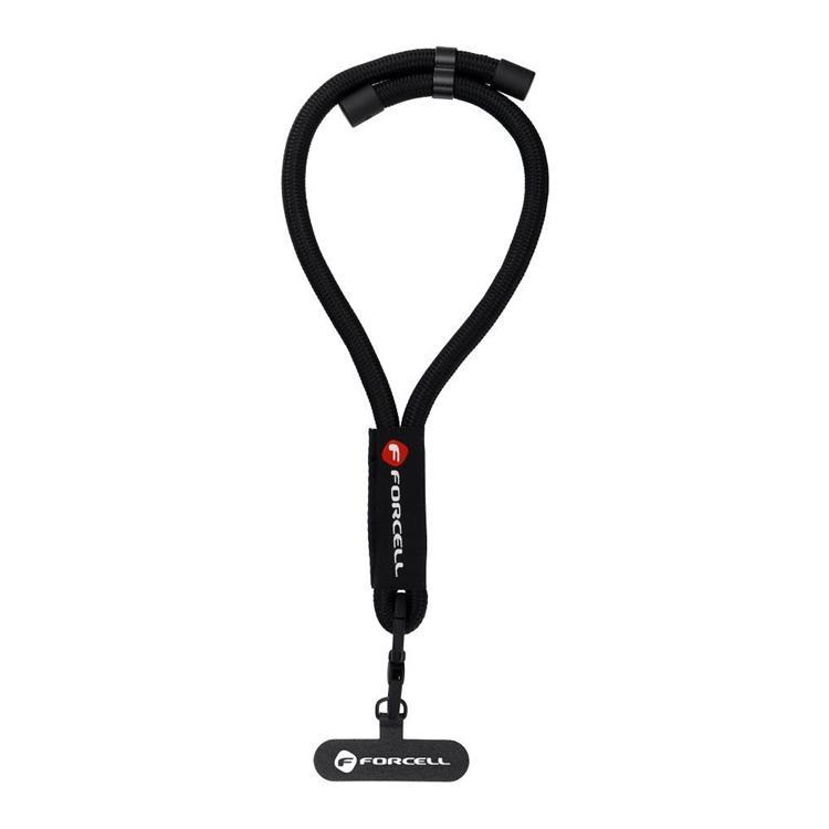 Forcell Handled Mobilrem Lanyard med Justerbar Längd - Svart | 264 | AlltMobil