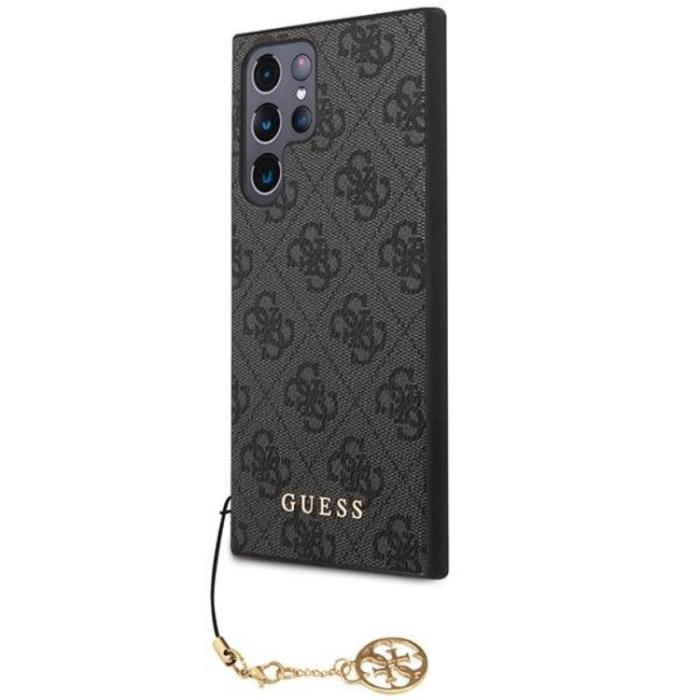 UTGATT1 - Guess Galaxy S23 Ultra Skal 4G Charms Collection - Grå