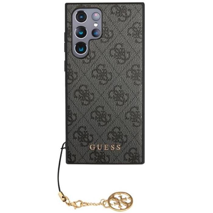 UTGATT1 - Guess Galaxy S23 Ultra Skal 4G Charms Collection - Grå