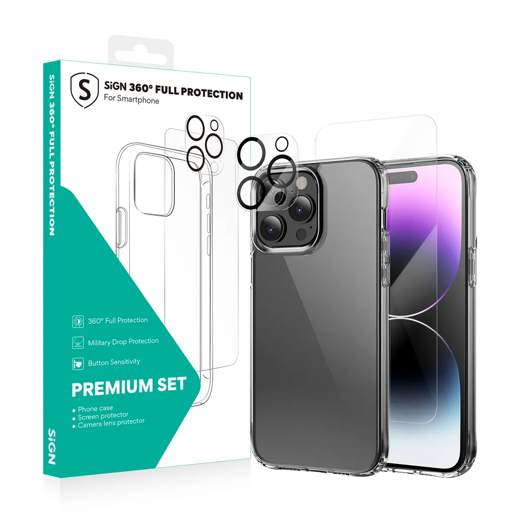 SiGN iPhone 14 Pro Max 360 Skyddspaket | 2353 | AlltMobil