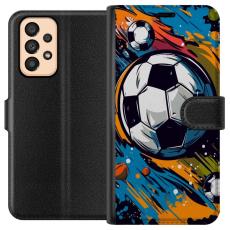 iSecrets - Pl&aring;nboksfodral till Samsung Galaxy A33 5G med Fotbollar
