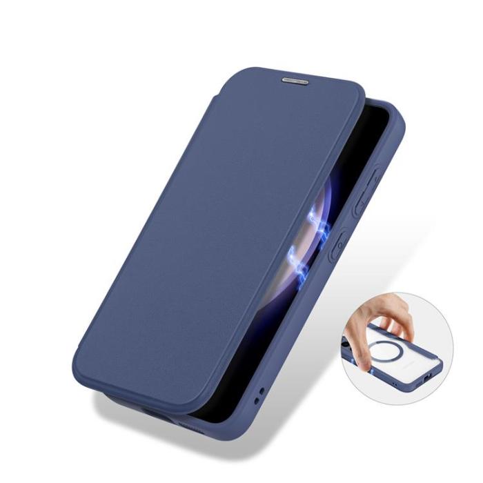 Dux Ducis - Dux Ducis Galaxy S24 Plus Plånboksfodral Magsfae Skin X Pro - Blå