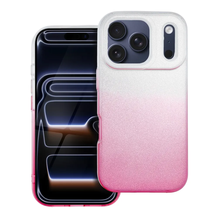 A-One Brand - iPhone 17 Pro Mobilskal Shining - Transparent/Rosa