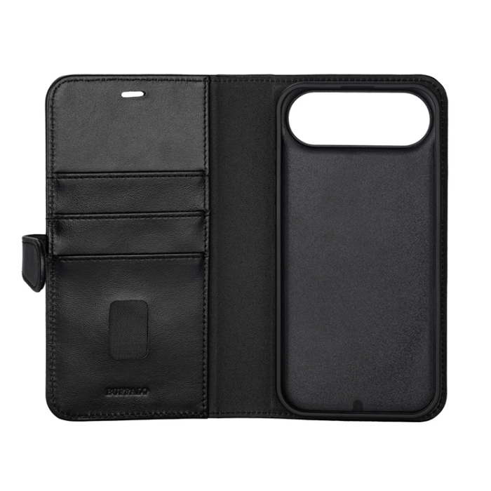BUFFALO - BUFFALO iPhone Air Plånboksfodral MagSafe 2-i-1 3 Kort - Svart