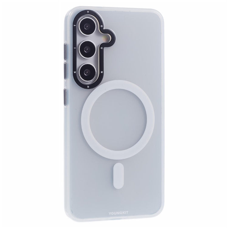 YOUNGKIT Galaxy S25 Mobilskal MagSafe Shockproof Matte - Vit | 2353 | AlltMobil