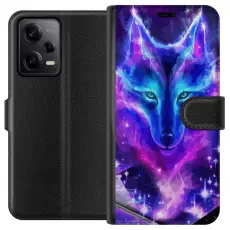 iSecrets - Pl&aring;nboksfodral till Xiaomi Redmi Note 12 Pro med Neon Varg