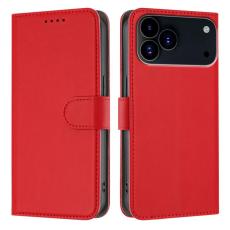 A-One Brand - iPhone 17 Pro Plånboksfodral Solid Color - Röd