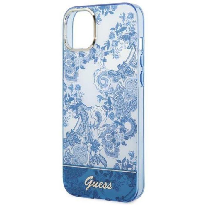 UTGATT1 - GUESS iPhone 14 Skal Porcelain Collection - Blå