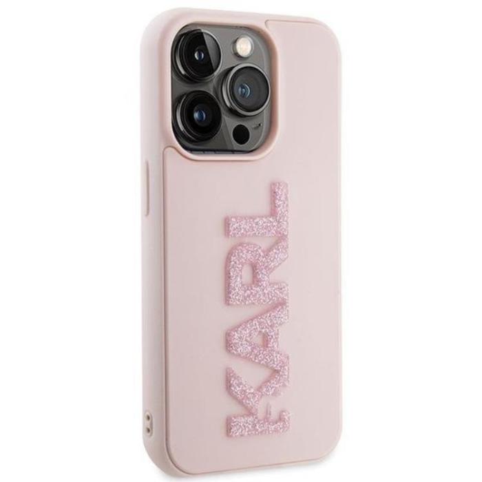 KARL LAGERFELD - Karl Lagerfeld iPhone 15 Pro Mobilskal 3D Glitter Logo
