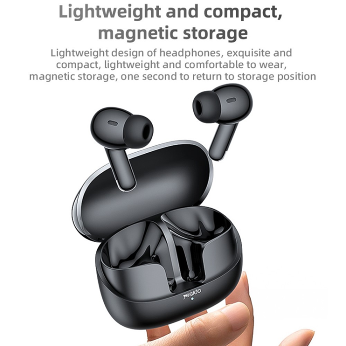 Yesido - YESIDO TWS Trådlösa Bluetooth 5.3 Hörlurar In-ear TWS26 - Svart