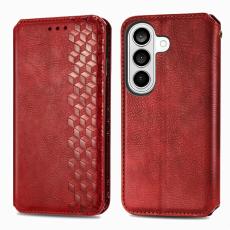 OEM - Pl&aring;nboksfodral f&ouml;r Samsung Galaxy S26 Konstl&auml;der - R&ouml;d