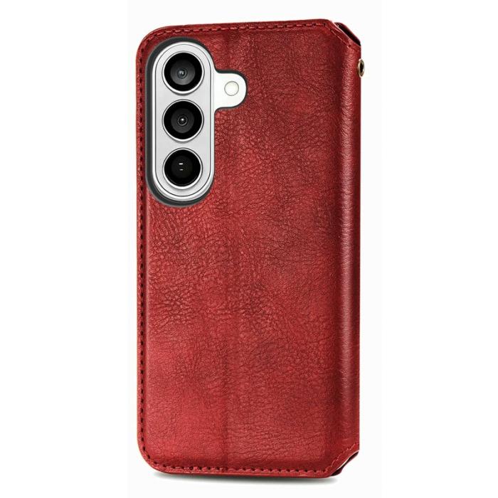 OEM - Plånboksfodral för Samsung Galaxy S26 Konstläder - Röd