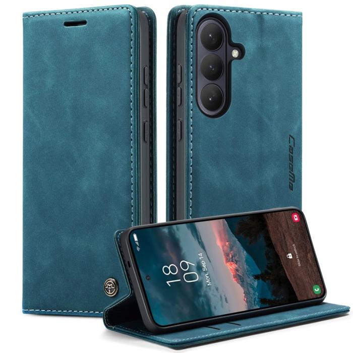 Caseme - CaseMe Plånboksfodral för Samsung Galaxy S26 Konstläder Ställ - Blå
