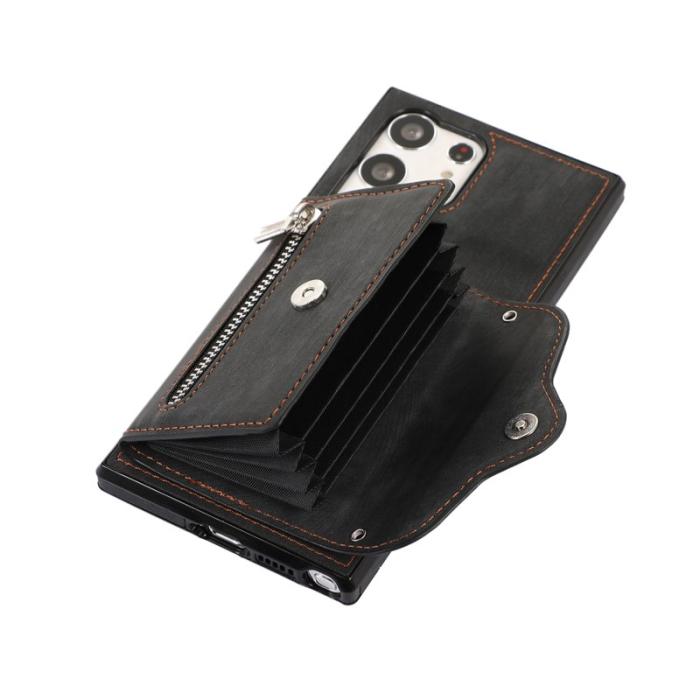 OEM - Mobilfodral för Samsung Galaxy S26 Ultra Kickstand Kortfack - Svart