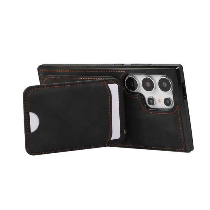 OEM - Mobilfodral för Samsung Galaxy S26 Ultra Kickstand Kortfack - Svart