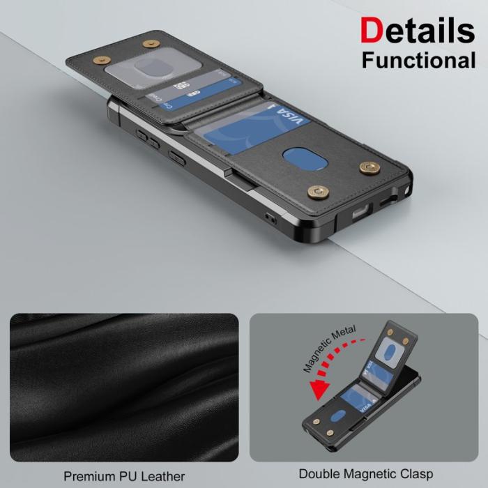 OEM - Mobilfodral för Samsung Galaxy S26 Ultra Kickstand Kortfack - Svart