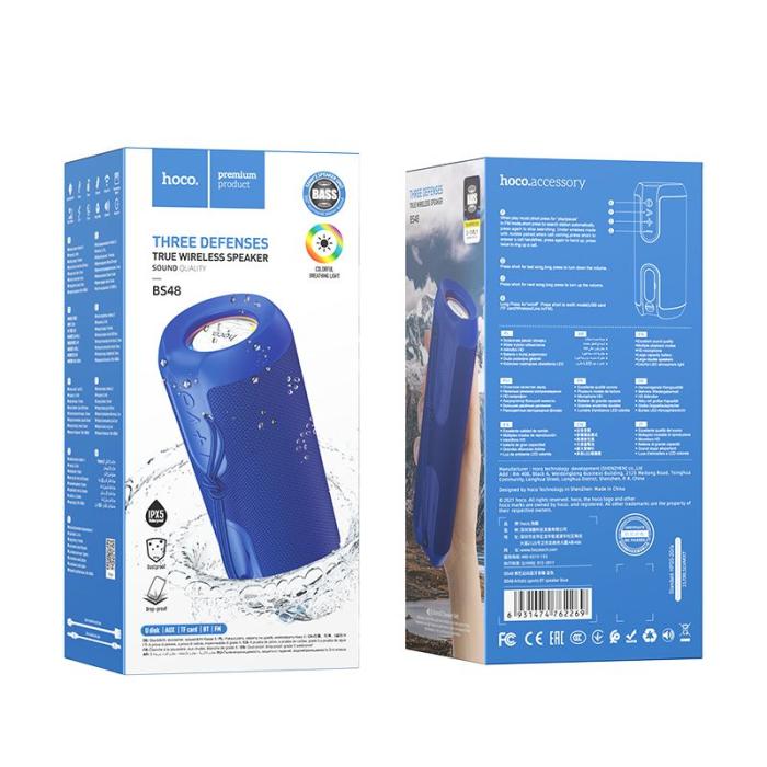 Hoco - HOCO Bluetooth-högtalare Konstnärlig sport BS48 blå