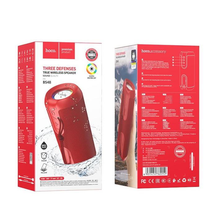 Hoco - HOCO Bluetooth-högtalare Konstnärlig sport BS48 röd