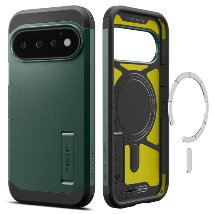 Spigen - Spigen Mobilskal För Google Pixel 11 Pro Magsafe Tough Armor - Abyss Grön