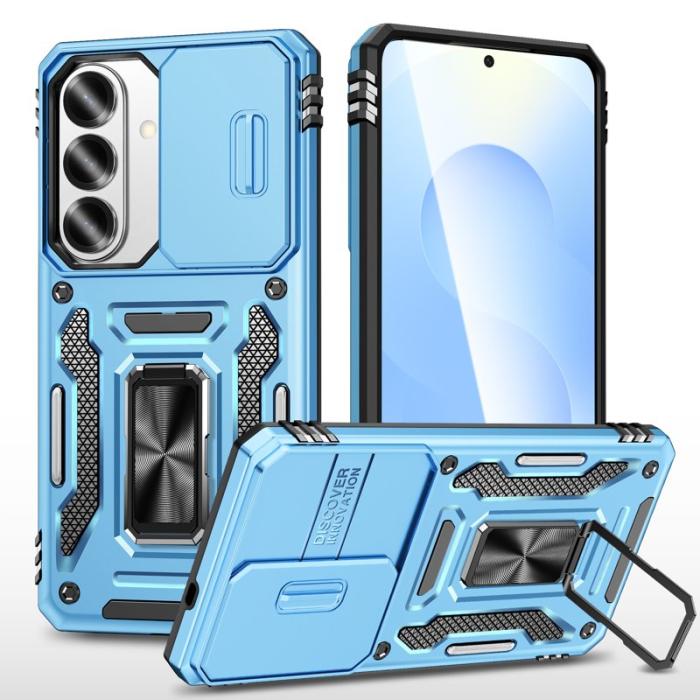 OEM - Mobilskal för Samsung Galaxy S26 Kickstand PC + TPU - Ljusblå