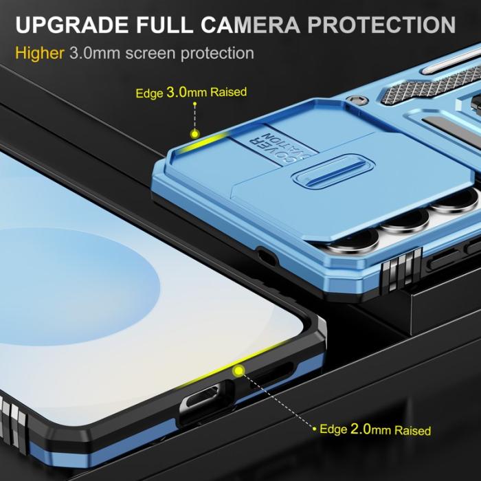 OEM - Mobilskal för Samsung Galaxy S26 Kickstand PC + TPU - Ljusblå