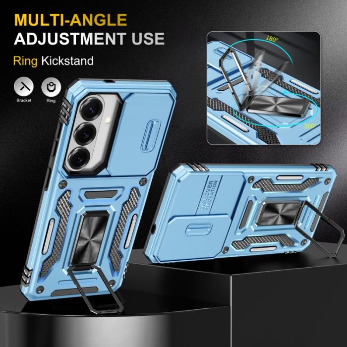 OEM - Mobilskal för Samsung Galaxy S26 Kickstand PC + TPU - Ljusblå
