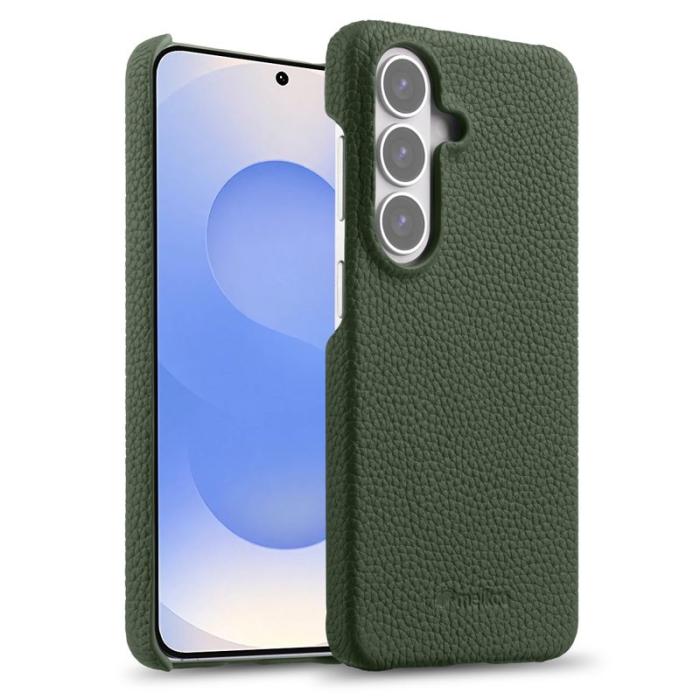 Melkco - MELKCO Mobilskal för Samsung Galaxy S26 Plus Magnetiskt Äkta läder - Mörkgrön