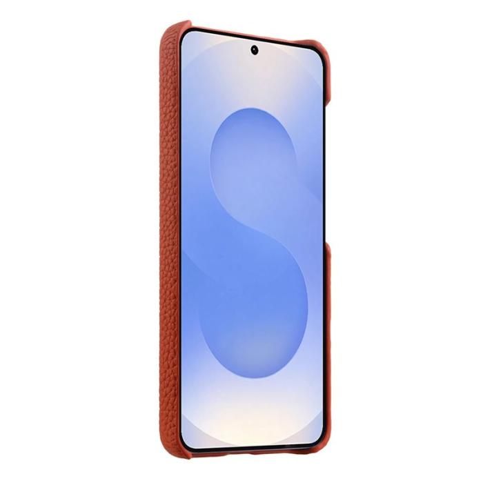 Melkco - MELKCO Mobilskal för Samsung Galaxy S26 Plus Magnetiskt Äkta läder - Orange