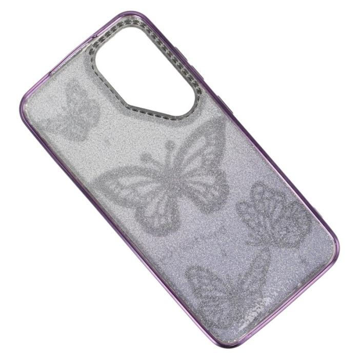 OEM - Mobilskal för Samsung Galaxy S26 TPU med rhinestones - Lila