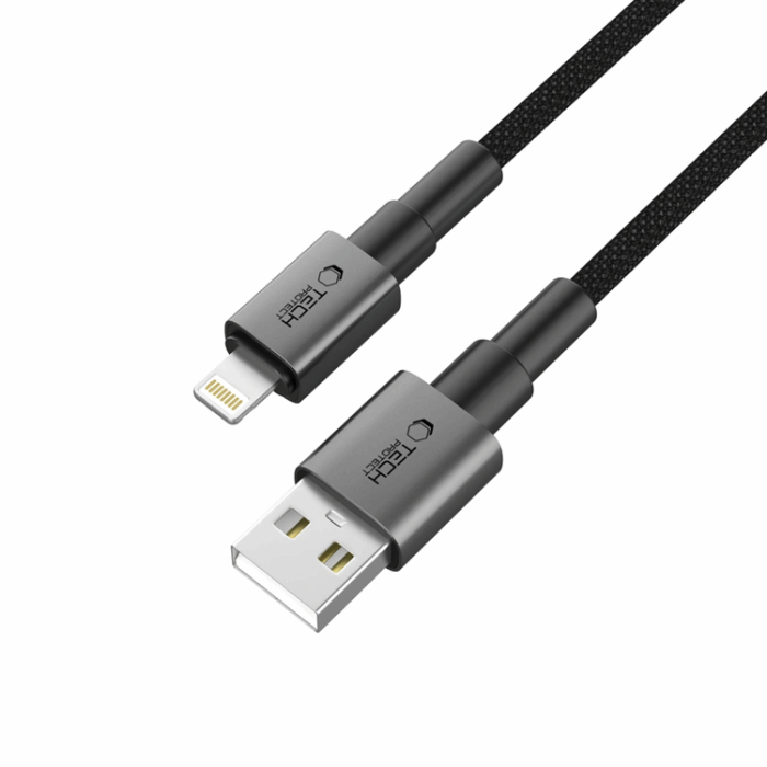 Tech-Protect - Tech-Protect Lightning Kabel Ultraboost DNA 12W/2.4A 25cm - Grå