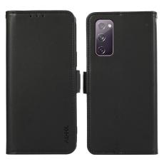 ABEEL - ABEEL Samsung Galaxy S20 FE Pl&aring;nboksfodral Konstl&auml;der RFID-Skydd Svart