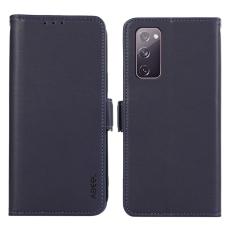 ABEEL - ABEEL Samsung Galaxy S20 FE Pl&aring;nboksfodral Konstl&auml;der RFID-Skydd Bl&aring;