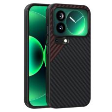 ABEEL - ABEEL Mobilskal till Xiaomi 17 Pro MagSafe Kolfiber Svart/R&ouml;d