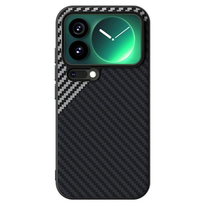 ABEEL - ABEEL Mobilskal till Xiaomi 17 Pro MagSafe Kolfiber Svart/Silver