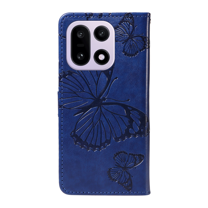 A-One Brand - OnePlus 15 5G Konstläder Plånboksfodral Floral Butterfly Imprinted