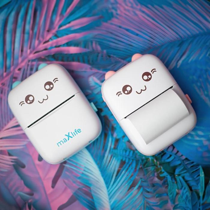 Maxlife - Maxlife Bluetooth Termisk Skrivare MXTP-100 - Blå