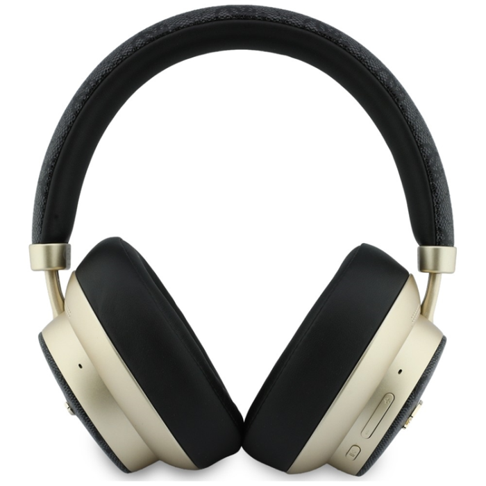Guess - Guess On-Ear Hörlurar Bluetooth ENC 4G Gold Script Metal - Svart