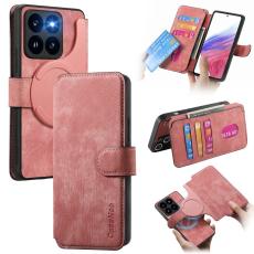 CASENEO - CASENEO MW-03 Xiaomi 14T Pl&aring;nboksfodral Detachable Konstl&auml;der - Rosa