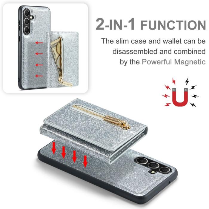 DG.MING - DG.MING M3 Series Mobilskal till Samsung Galaxy S23 FE Glitter Silver