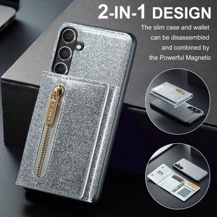 DG.MING - DG.MING M3 Series Mobilskal till Samsung Galaxy S23 FE Glitter Silver