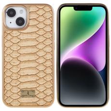 FIERRE SHANN - FIERRE SHANN f&ouml;r iPhone 14 Fodral KonstL&auml;der - Gul
