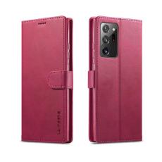 LC.imeeke - LC.IMEEKE Pl&aring;nboksfodral f&ouml;r Samsung Galaxy Note20 - Konstl&auml;der - R&ouml;d