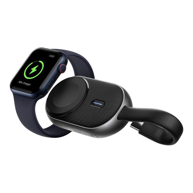 Forcell Mini Powerbank för Apple Watch 1200 mAh 2.5W F-Energy - Svart | 505295 | AlltMobil