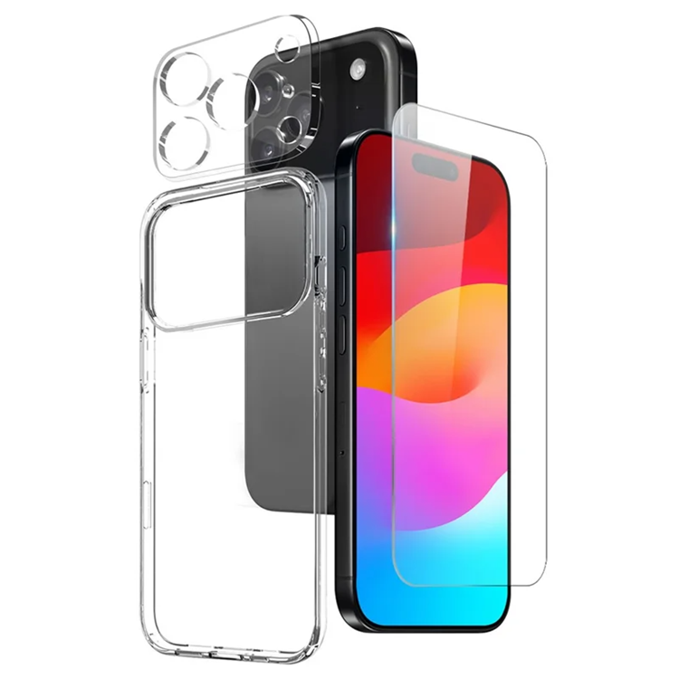 NORTHJO 3-i-1 iPhone 17 Pro Max Mobilskal, Skärmskydd Och Linsskydd | 2353 | AlltMobil