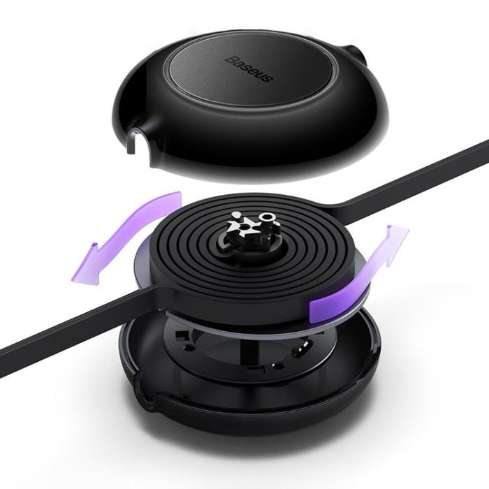 UTGATT1 - Baseus Retractable 3in1 microUSB/Lightning/Typ-C 66W 1.1m - Svart