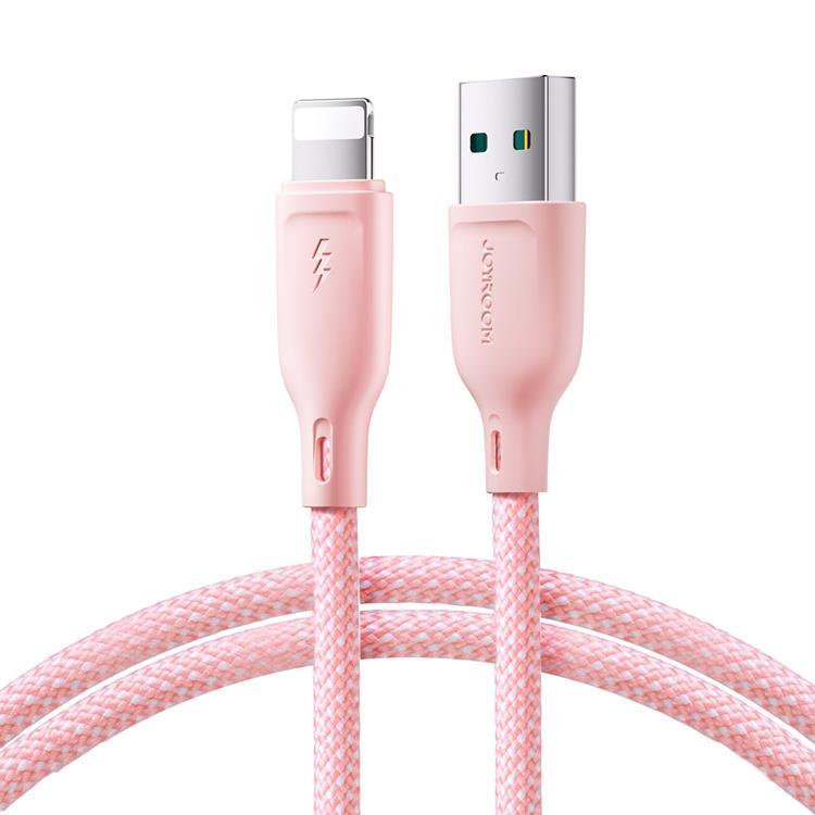 Joyroom USB-A till Lightning kabel Multi-Color 3A 1m - Rosa | 3541 | AlltMobil