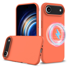 A-One Brand - iPhone 17 Air Mobilskal MagSafe Silikon Anti-Drop - Orange