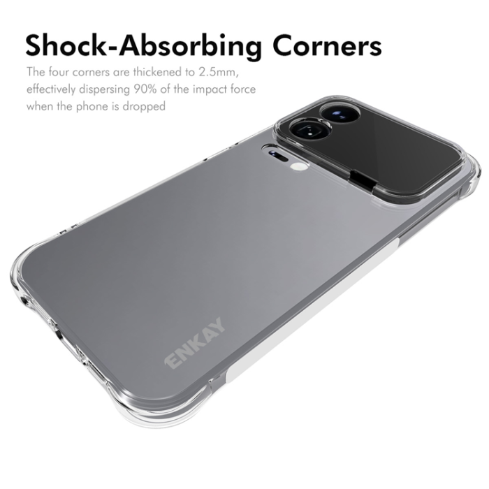 ENKAY - ENKAY Xiaomi 17 Mobilskal Shockproof Anti-slip TPU - Clear